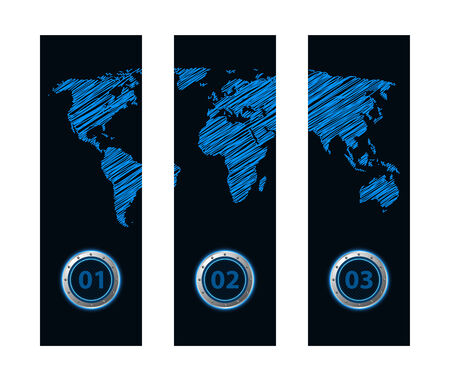 banner with special map designのイラスト素材