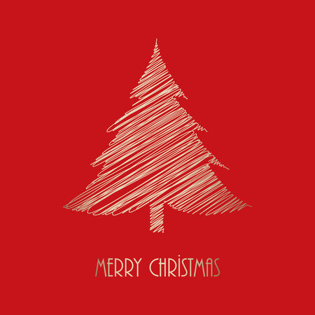 Christmas greeting cardのイラスト素材