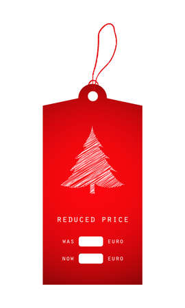christmas price stickerのイラスト素材