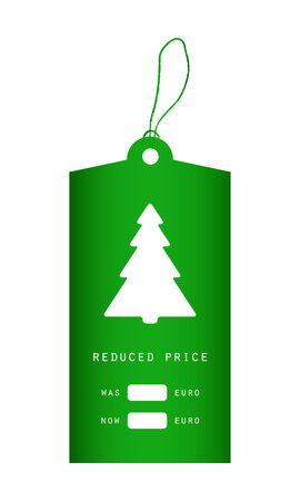 Price tag with Christmas designのイラスト素材