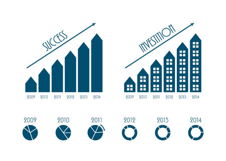 modern business infographics elements, vector illustration, のイラスト素材