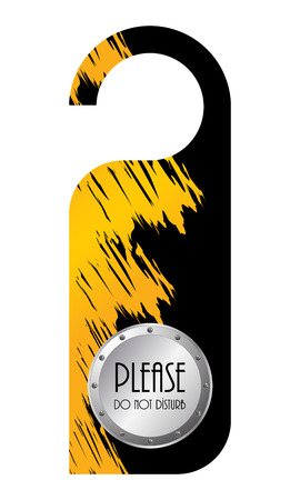 do not disturb door hangerのイラスト素材