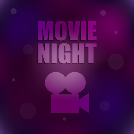 movie night backgroundのイラスト素材