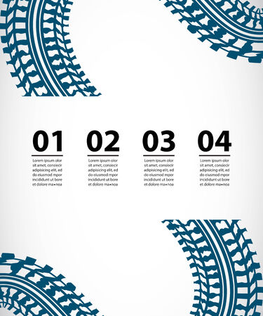 tire track business background, vector illustration, eps10のイラスト素材