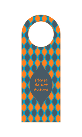 Do not disturb hotel door hanger with special designのイラスト素材