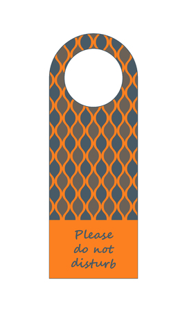 do not disturb hotel door knob, door hanger with special designのイラスト素材