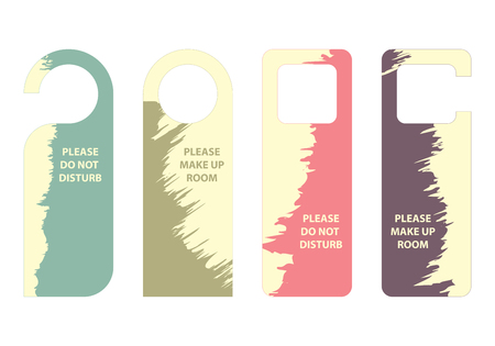 please do not disturb door hangerのイラスト素材