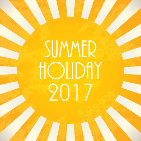 Summer background - 2017, vector illustration, EPS10のイラスト素材