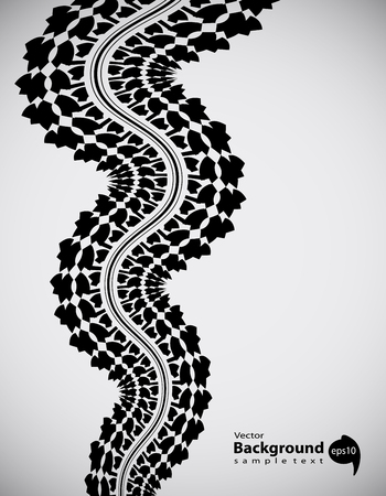 tire track abstract background, transportation designのイラスト素材