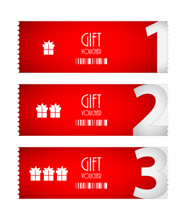 special voucher design, gift card, advertisement labelsのイラスト素材