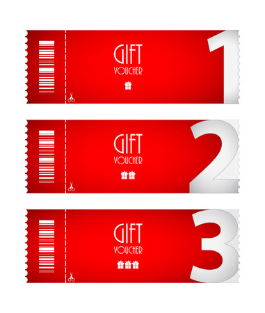 special voucher design, gift card, advertisement labelsのイラスト素材