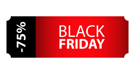 Black Friday special event ticket, movie nightのイラスト素材