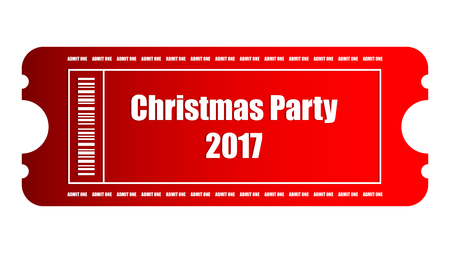 special Christmas party ticket, vector designのイラスト素材