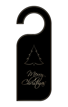 special door knob for Christmas, vector designのイラスト素材