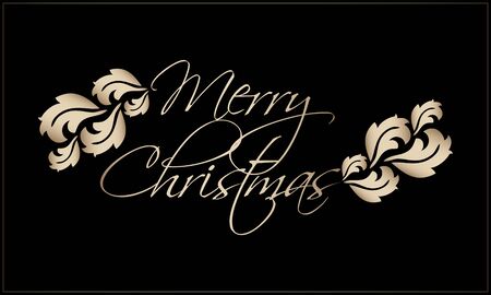 special Christmas background,black-gold designのイラスト素材