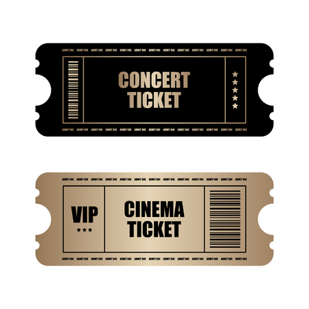 special black-gold ticket designのイラスト素材