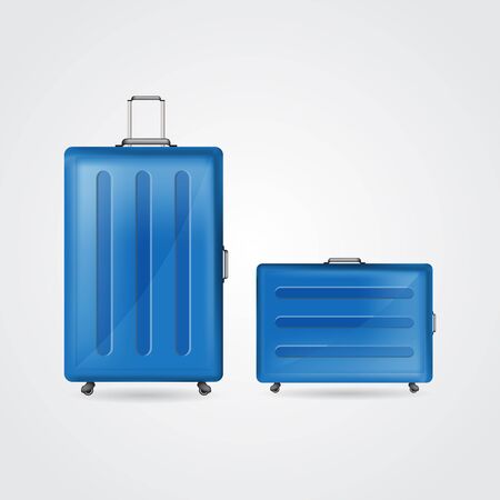 Special travel luggage for family and business travelsのイラスト素材