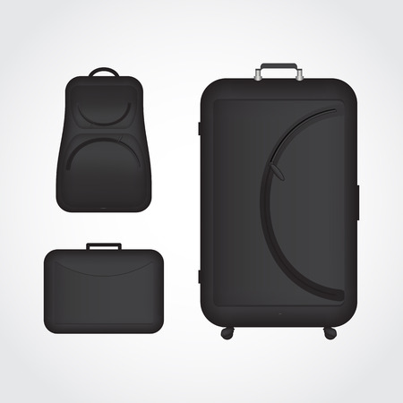 Special travel luggage for family and business travelsのイラスト素材