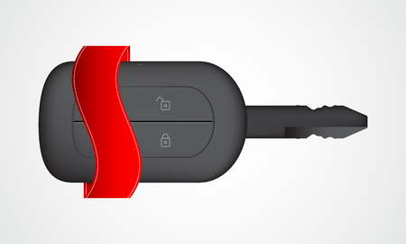 Special car key design with lock and unlock buttonsのイラスト素材