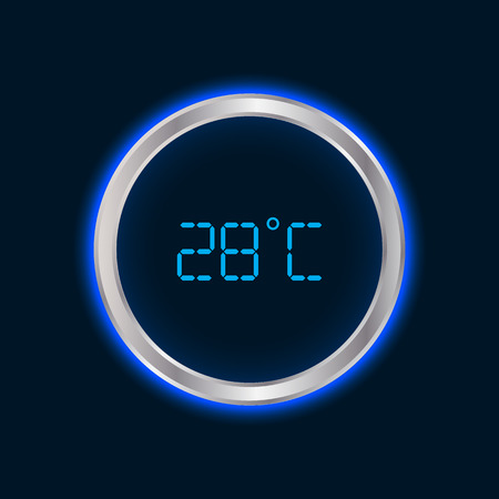 special modern wall digital thermometerのイラスト素材