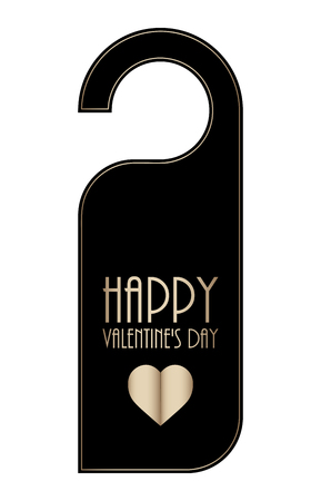 do not disturb door hanger for Valentines dayのイラスト素材