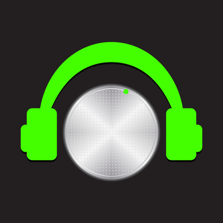 Vector volume music control concept, digital energy sound music equalizerのイラスト素材