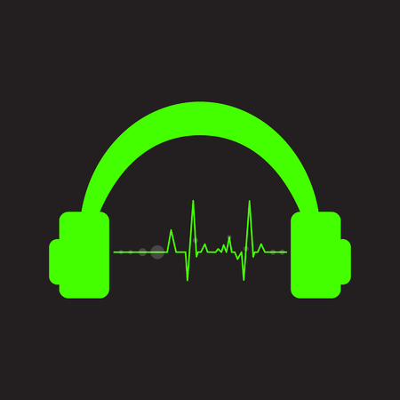 Vector volume music control concept, digital energy sound music equalizerのイラスト素材
