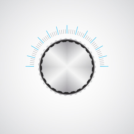 Special metallic volume button with chrome textureのイラスト素材