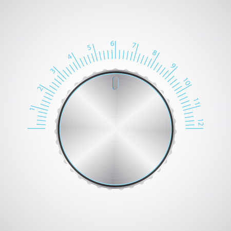 Special metallic volume button with chrome textureのイラスト素材