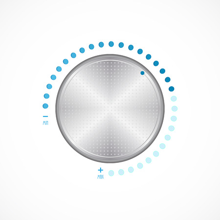 Special metallic volume button with chrome textureのイラスト素材
