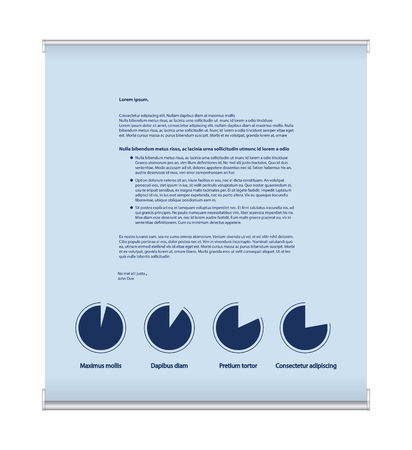 Roll up business banner design, special flyer design, vertical presentation templateのイラスト素材