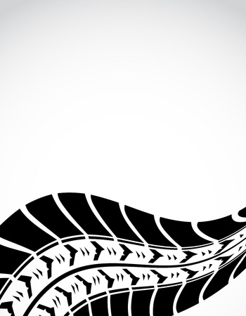 Tire track background.のイラスト素材