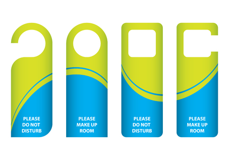 do not disturb elegant blue-green door hangerのイラスト素材