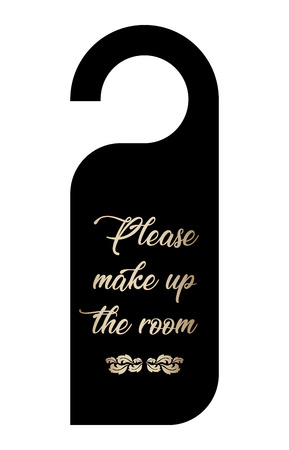 special vintage hotel door knob tagのイラスト素材