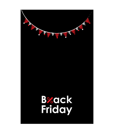 black friday advertising bannerのイラスト素材