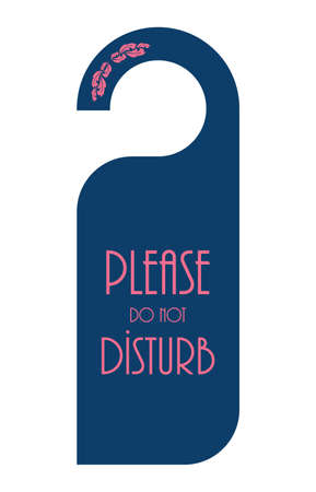 do not disturb door hangerのイラスト素材