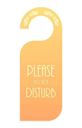 do not disturb door hangerのイラスト素材