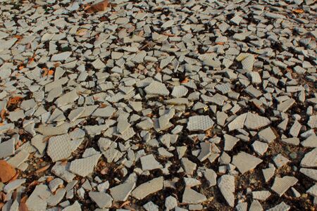 derbis of slate derbis of slate on the outskirts of the cityの写真素材