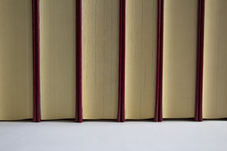 Brown books isolated on white 2の写真素材