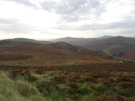 Outlook of the Wicklow Mountains near Dublin in Ireland, Europe