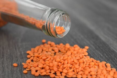 Red lentils for indian dal? can be used as a backgroundの写真素材