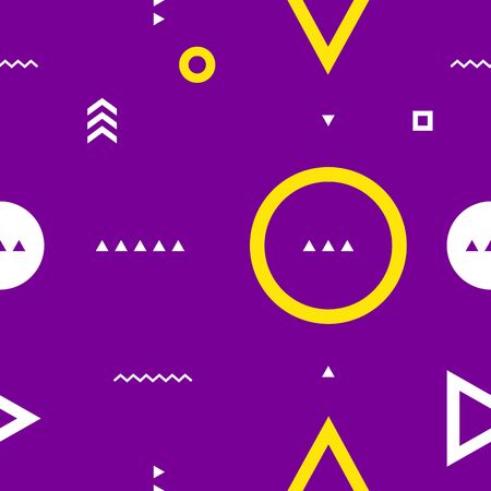 Abstract retro seamless geometric pattern for design.のイラスト素材