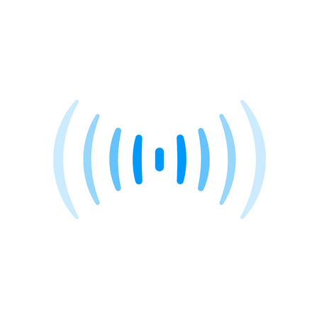 wifi signal connection sound radio wave logo symbolのイラスト素材