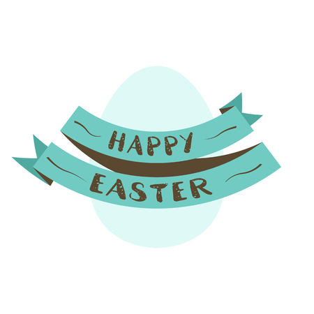 Easter egg with ribbonのイラスト素材