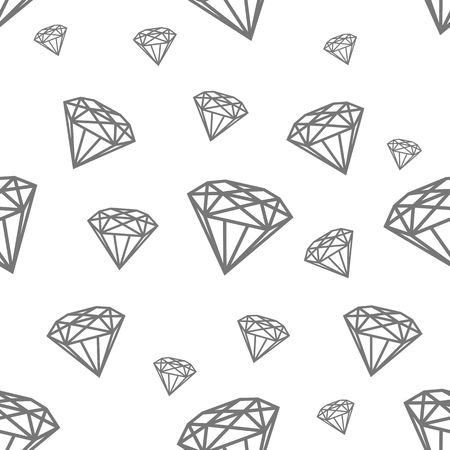 Modern seamless pattern with diamonds. Black jewerly pattern for modern fashion, cover, books, cloth.のイラスト素材