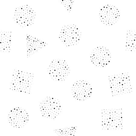 Abstract seamless dot shapes background.のイラスト素材