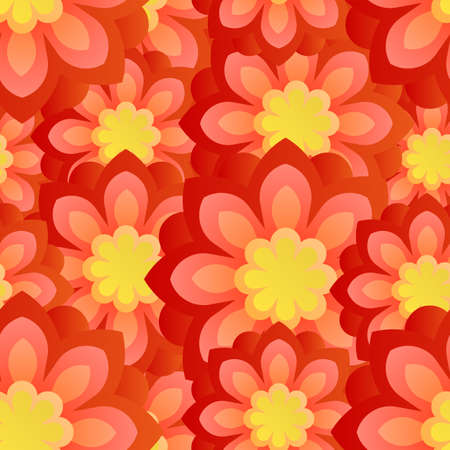 Seamless flower background.のイラスト素材