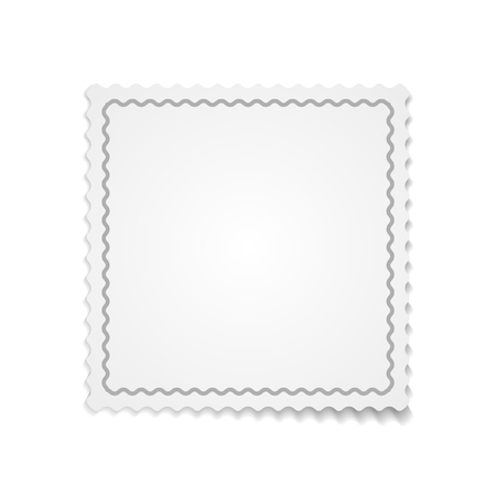 Vector white paper template with ribbonのイラスト素材