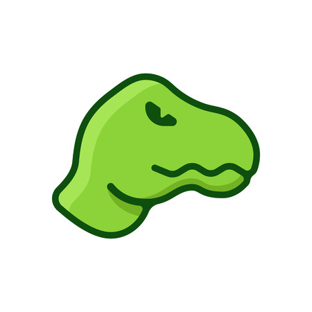 Dinosaur flat logoのイラスト素材