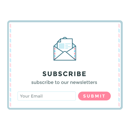Template email subscribe form.のイラスト素材